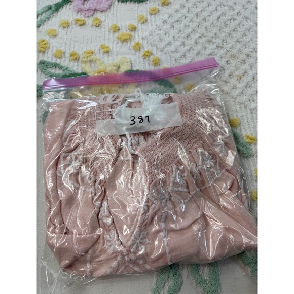 Joie Women's Embroidered Tunic Top Long Sleeve Pink Boho Blouse Large - Picture 11 of 11